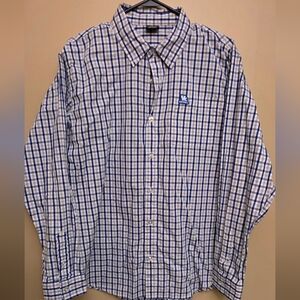 Men's Blue Checkered Shirt